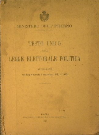 Testo unico della legge elettorale politica