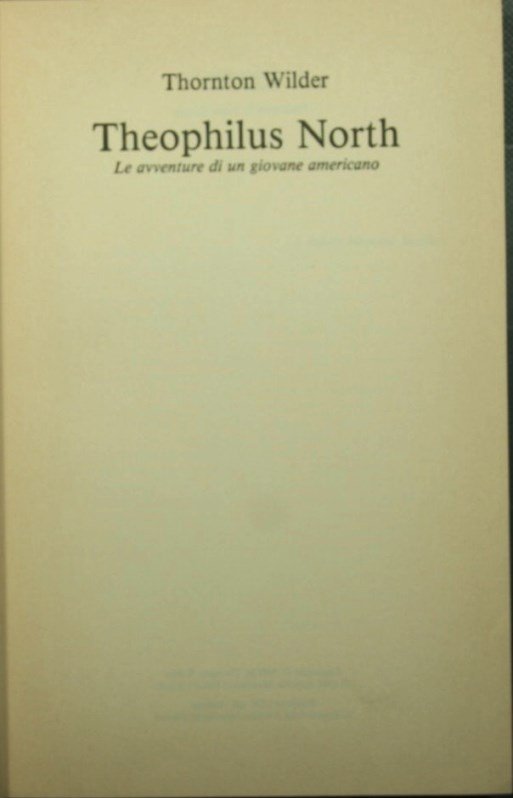 Theophilus North | Immagine principale