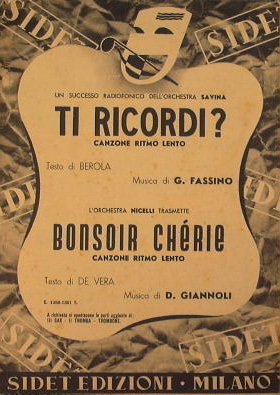 Ti ricordi ? ( canzone ritmo lento ) - Bonsoir …