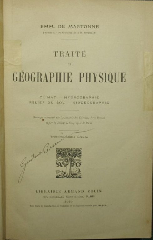 Traité de geographie physique | Immagine Gallery 2