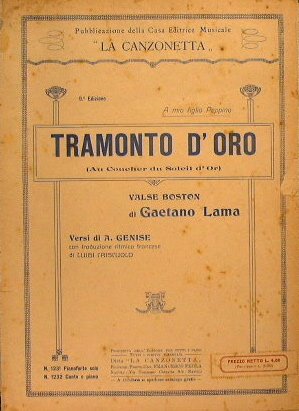 Tramonto D'oro ( Au Coucher du soleil d'or )