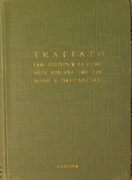 Trattato che istituisce la comunità euoropea del carbone e dell'acciaio