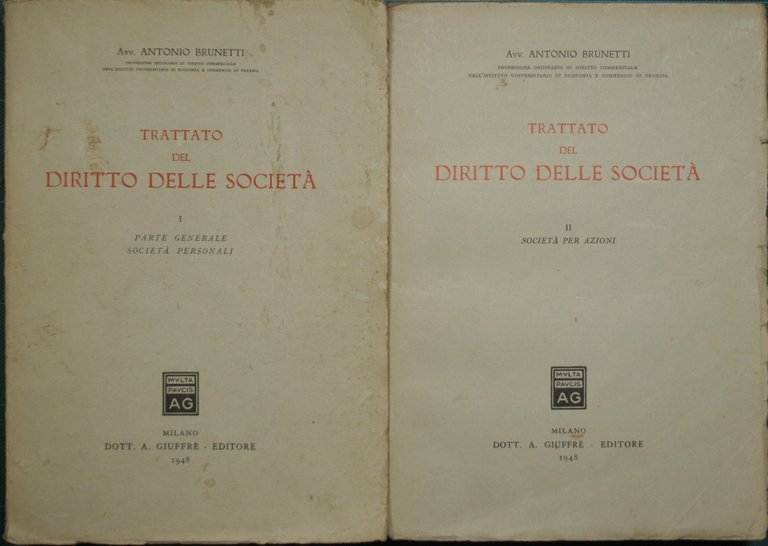 Trattato del diritto delle società