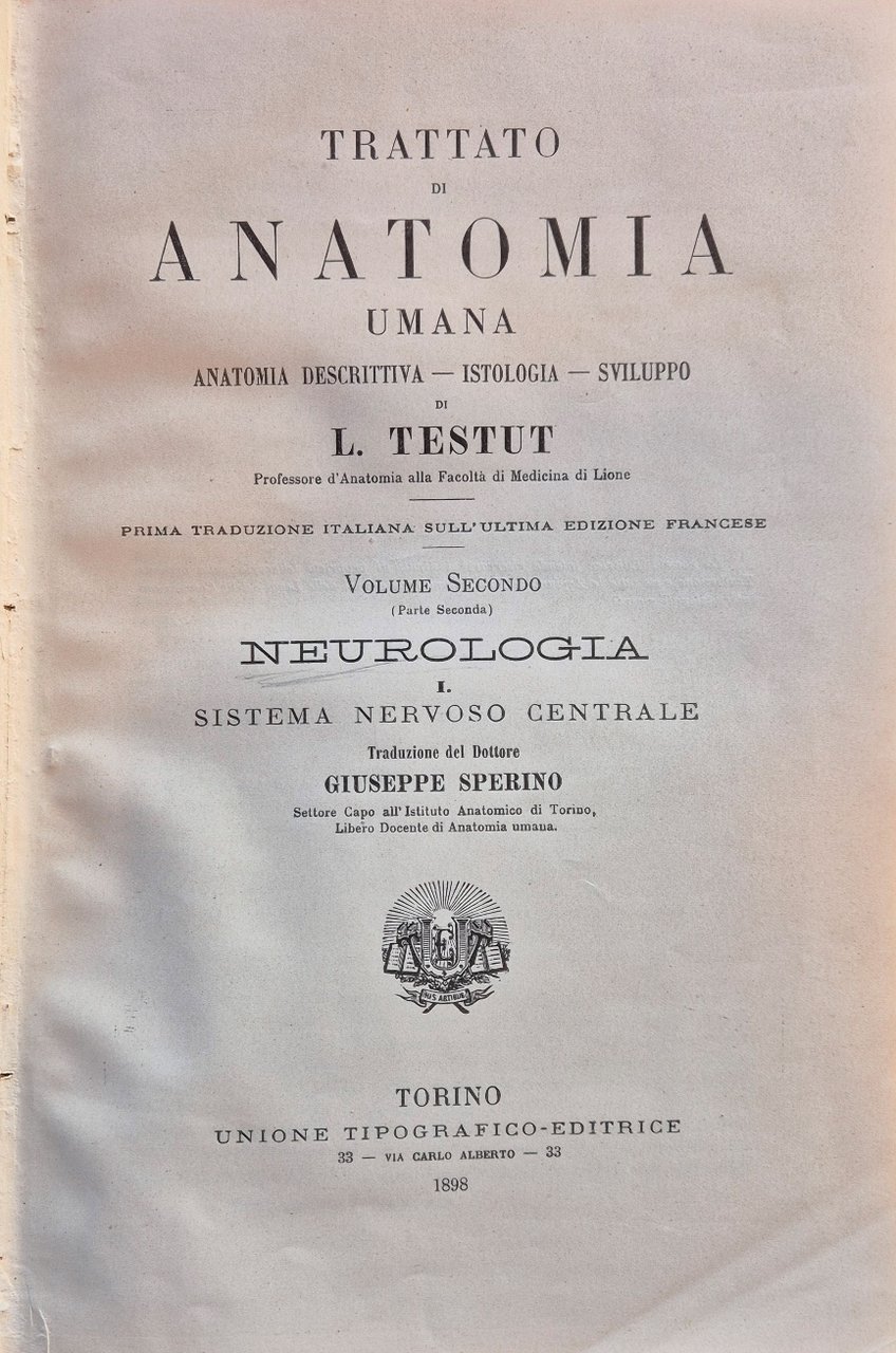 Trattato di anatomia umana - Vol. II (Parte seconda-Parte terza) …