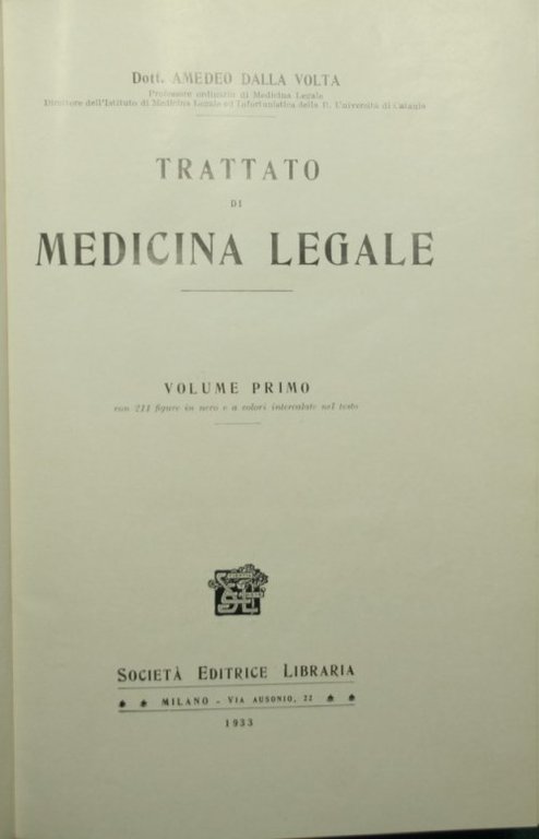 Trattato di medicina legale