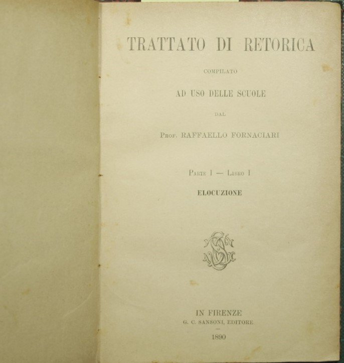 Trattato di retorica compilato ad uso delle scuole