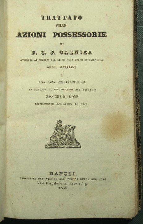 Trattato sulle azioni possessorie