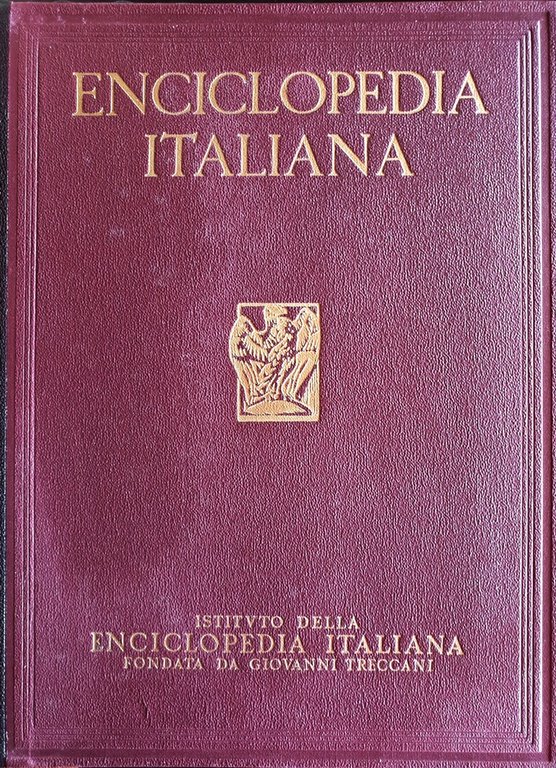 Treccani. Enciclopedia Italiana di Scienze, Lettere ed Arti. Ed. 1949