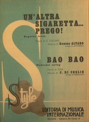 Un'altra sigaretta prego ( beguine lenta ) - Bao bao …