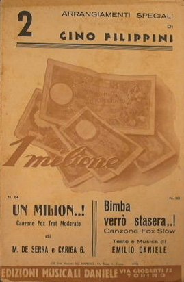 Un milion ( canzone fox trot moderato ) - Bimba …