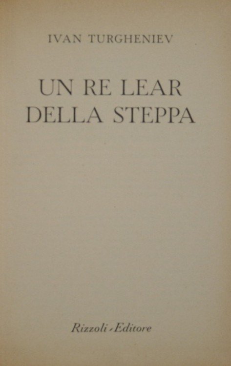 Un Re Lear della steppa