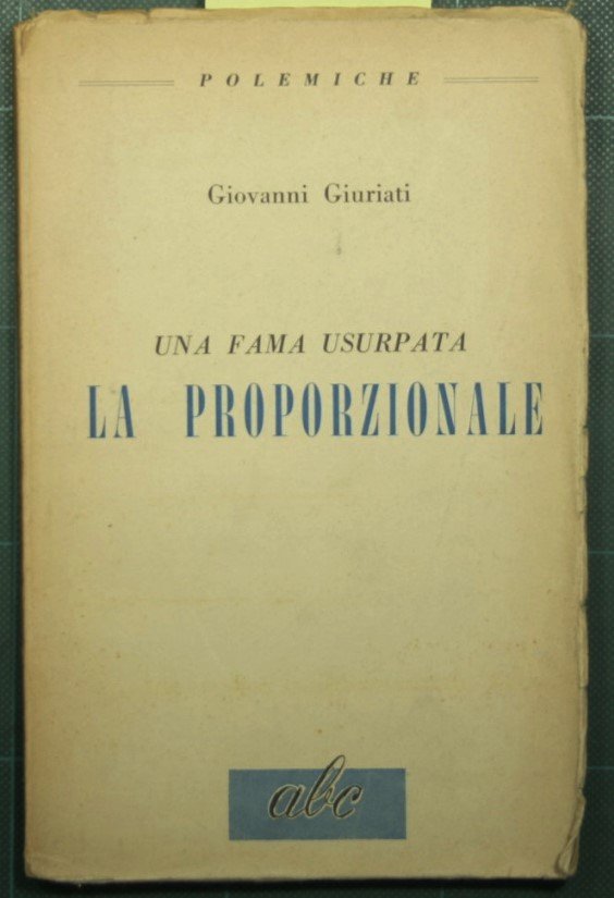 Una fama usurpata - La proporzionale