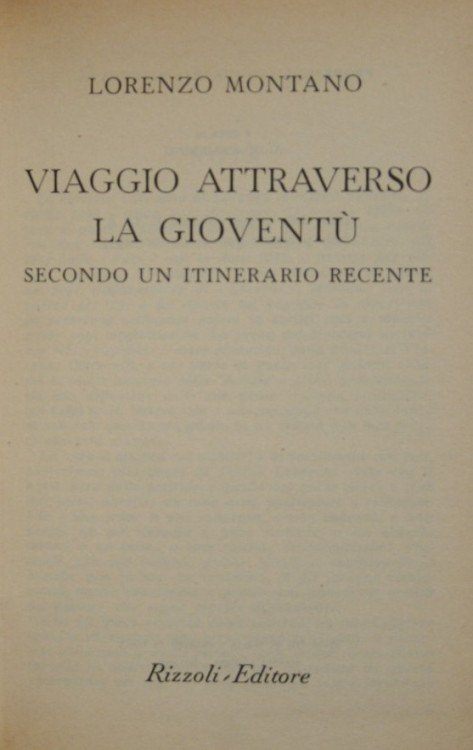 Viaggio attraverso la gioventù