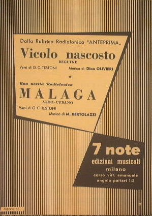 Vicolo Nascosto ( beguine ) - Malaga ( afrocubano )