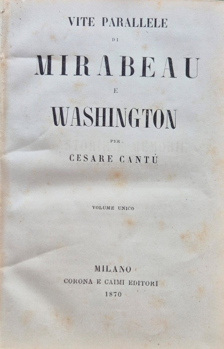 Vite parallele di Mirabeau e Washington | Immagine principale