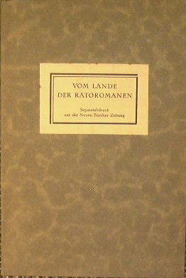 Vom Lande der Ratoromanen