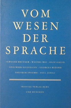 Vom Wesen der sprache