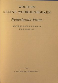 Wolters' Kleine Woordenboeken