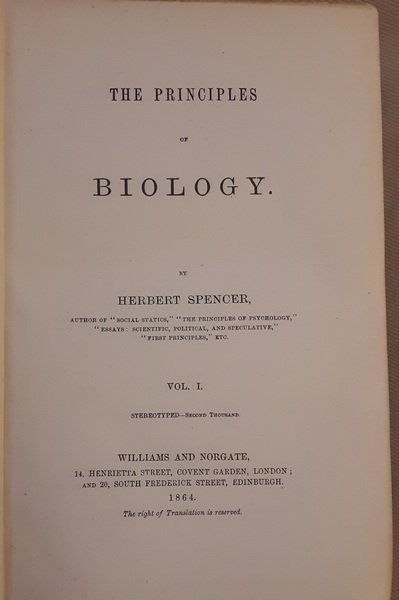 The Principles of Biology