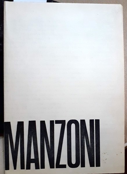 Piero Manzoni - Locandina/poster dell’esposizione alla galleria Schwarz di Milano …