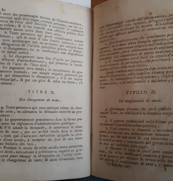 Bollettino delle leggi n. 127 ordini della consulta. Pubblicazione del …