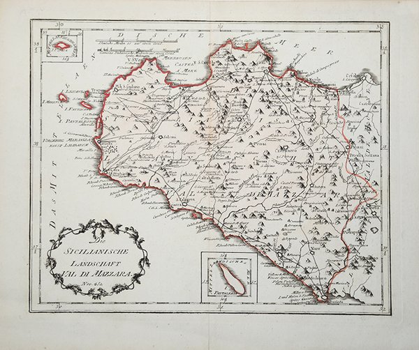 Die Sicilianische Landschaft Val di Mazzara