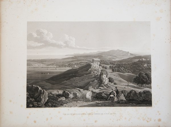 Vue des Murs d’Agrigente prise du Temple de Junon Lucine