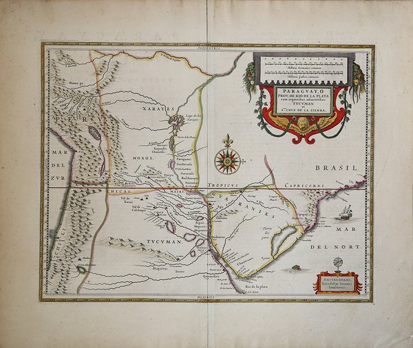 Paraguayo Prov. De Rio De la Plata cum regionibus adiacentibus …