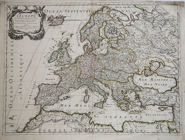 L'Europe Par N. Sanson Geographe Ord.re du Roy