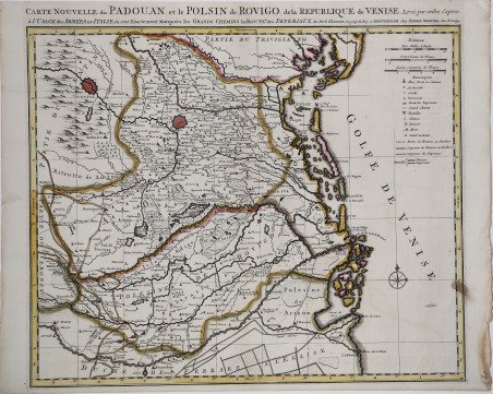 Carte Nouvelle du Padouan, et le Polsin de Rovigo, de …
