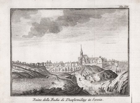 Ruine della Badia di Dunfermiling in Scozia