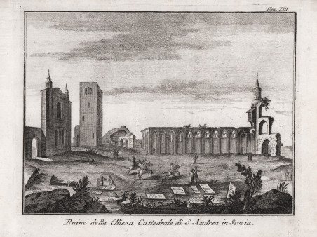 Ruine della Chiesa Cattedrale di S. Andrea in Scozia