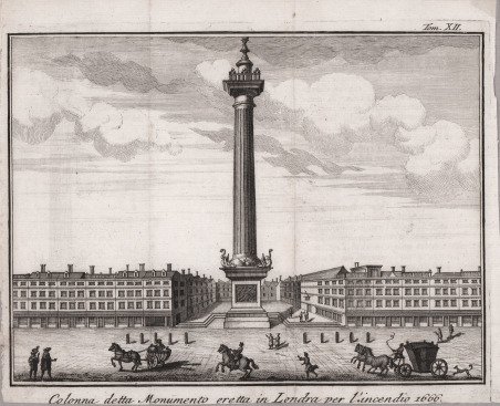 Colonna detta Monumento eretta in Londra per l'incendio 1666