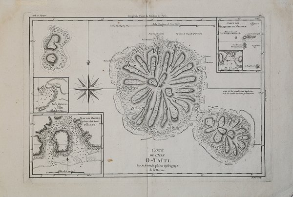 Carte de L'Isle O-Taiti