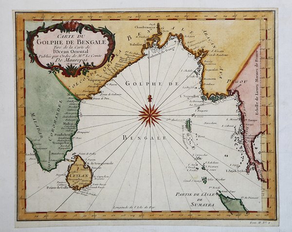 Carte du Golphe de Bengale