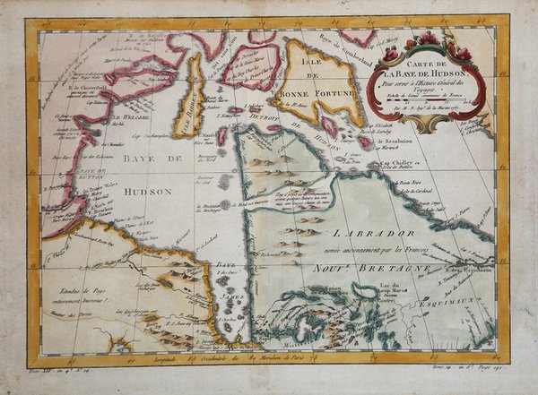 Carte de la Baye de Hudson