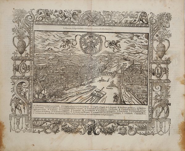 La situation & figure de la citè de Francfort comme …