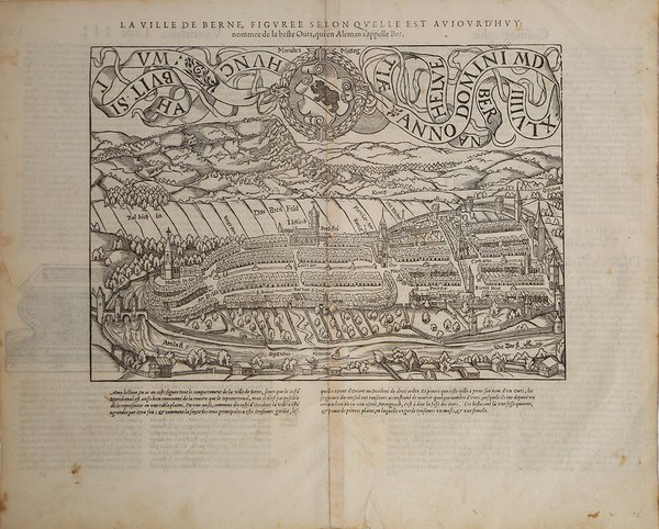 La Ville de Berne, figuree selon quello est auiurd'huy…