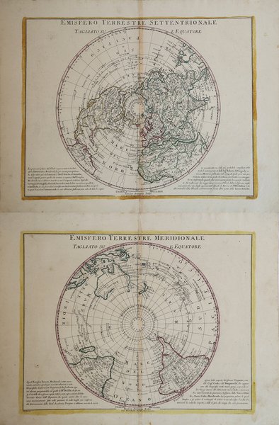 Emisfero Terrestre Settentrionale tagliato su l'Equatore - Emisfero Terrestre Meridionale … | Immagine Gallery 1