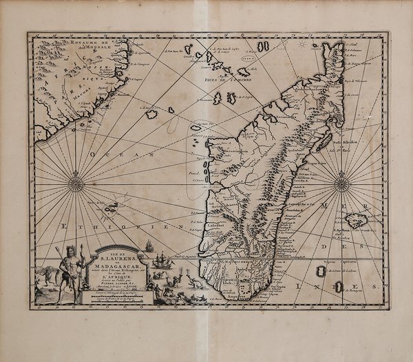 Ile de S. Laurens, ou Madagascar, située dans L'Ocean Ethiopien, …
