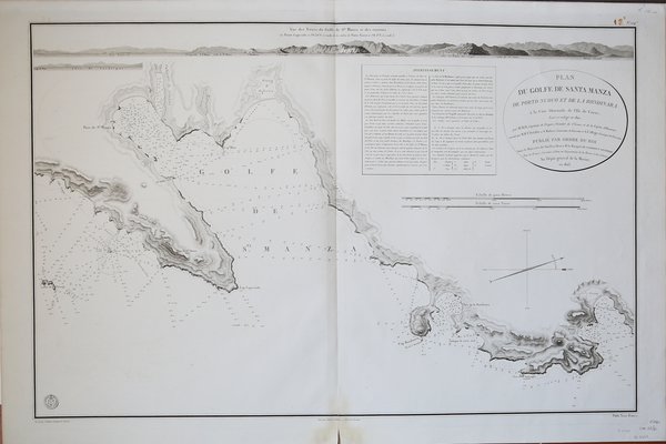 Plan du Golfe de Santa Manza de Porto Nuovo et …