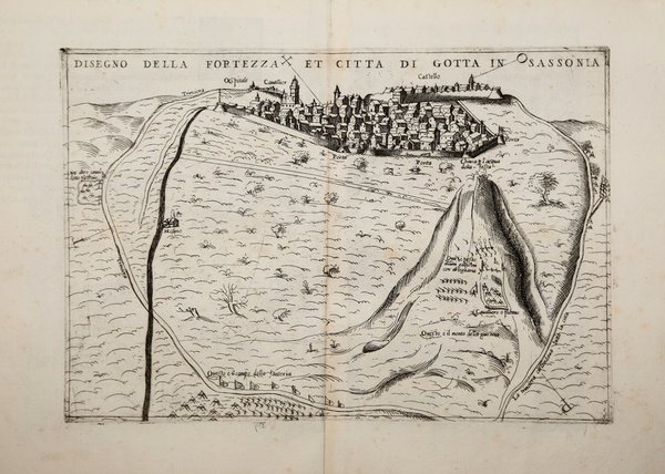 Disegno della Fortezza et Citta di Gotta in Sassonia