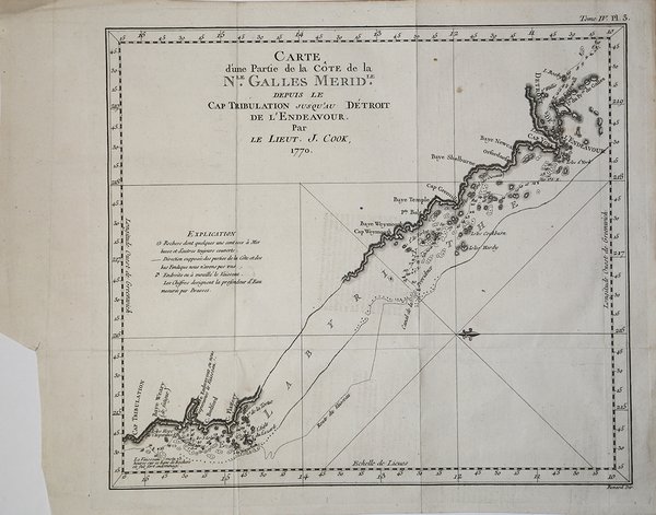 Carte d'une Partie de la Cote de la N.le Galles …