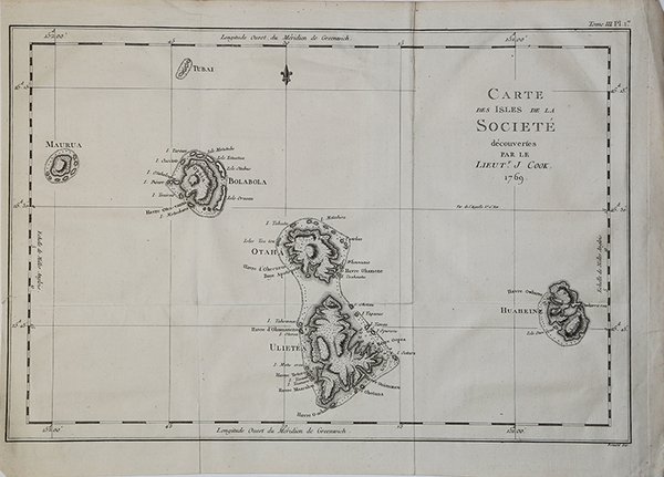 Carta Des Isle de la Societé…