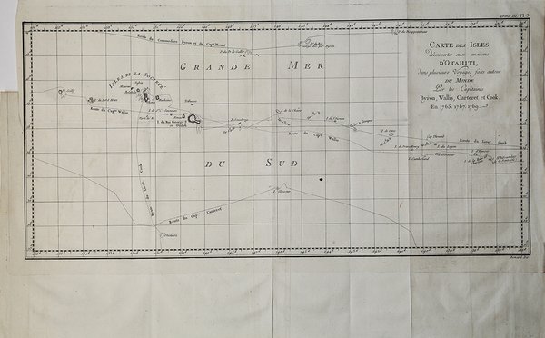 Carte des Isles D'Otahiti