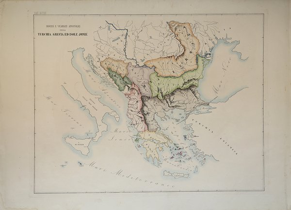 Diocesi e Vicariati Apostolici della Turchia, Grecia ed isole Jonie