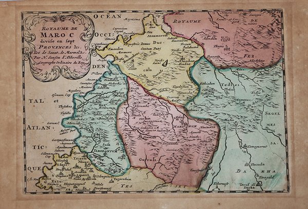 Royaume de Maroc divise en sept Provinces & e.