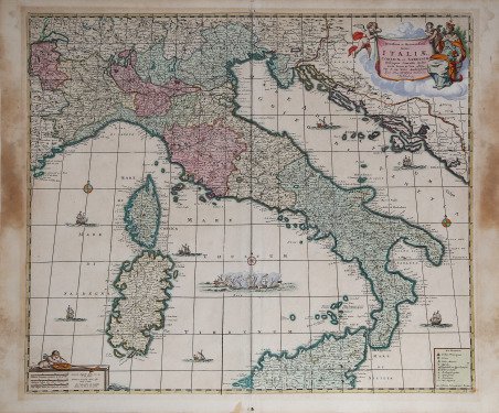 Novissima et Accuratissima totius Italiae Corsicae et Sardiniae Descriptio…