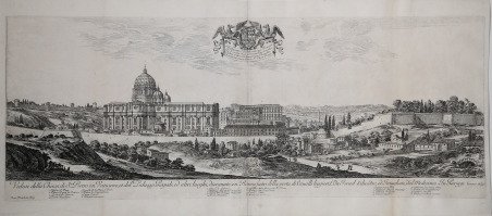 Vedute della Chiesa di S.to Pietro in Vaticano, et del …