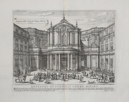 Prospetiva della Chiesa di S.ta Maria della Pace di Roma